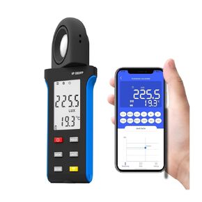 Light Meters, High-Peormance Luxmeter with e APP Versatile Accurate and Feature-Rich for Professional Light Measurement and Analysis(HP-5000APP)