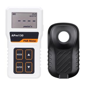 عدادات الضوء ، APM130 PAR METER عالية الدقة اختبار شدة الإضاءة اختبار قياس الطاقة الرقمية قياس PPFD للنباتات الدفيئة