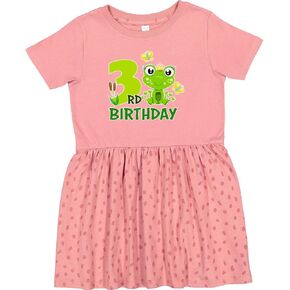 inktastic 3rd Birthday Princess Frog Toddler Dress