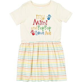 inktastic Mimi and Poppop Love Me Toddler Dress