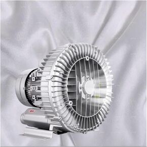 Regenerative Blower,Vortex Ring Blower, 110V 50Hz Single Phase Ring Blower High-Pressure Vortex Ring Blower Industrial Vacuum Pump(750W/1.01HP)