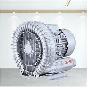 Regenerative Blower,Vortex Ring Blower, Regenerative Blower Low Noise Sewage Aeration Single Phase Vortex Blower 110v 50Hz Industrial Vacuum Pump(180W/0.24HP)