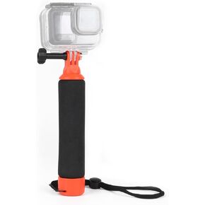 HSU Floating Hand Grip Waterproof Monopod Compatible with GoPro Hero Series Action Cameras, DJI Osmo Action Series and Insta 360 Action Cameras, Snorkeling Underwater Diving Pole Stick