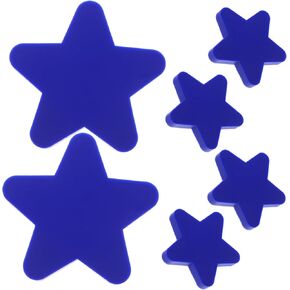 DOITOOL 6pcs Star Shaped Drawer Knobs Cute Decorative Zinc Alloy Handles for Boy Girl Room Wardrobe Dresser and Cupboard Easy Installation