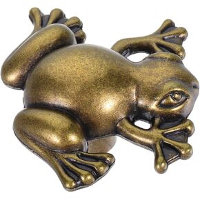 ARTIBETTER Cute Frog Shape Metal Handle for Wardrobe Dresser Funny Drawer Pulls for Kitchen Cabinets