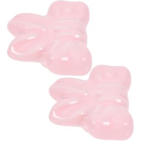 Cabilock Ceramic Dresser Knobs Bowknot Knobs for Wardrobe Door Decorative Hardware for Children's Room