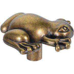 Gadpiparty Frog-Shaped Decorative Knobs Animal Drawer Pulls Polished Metal for Wardrobe Closet Kitchen Cabinets Quick Assembly