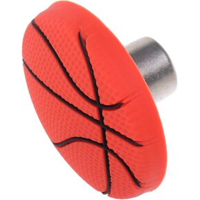 Housoutil Soft Silicone Boys and Girls' Drawer Pulls Basketball Motif for Dresser Vanity Hardware