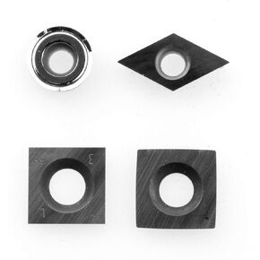 Replacement Carbide Cutter Pack, 1 each fits Full Size Simple Woodturning Tools Only (3 Cutter Pack (with 90 degree square for SR))