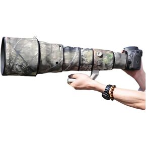 CHASING BIRDS Camouflage Waterproof Lens Coat for Canon EF 800mm F5.6 L is USM Rainproof Lens Protective Cover (Reed Camouflage, with Extender EF 1.4X III)