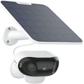 REOLINK 4K Solar Outdoor Camera, Dual-Lens 8MP Wireless Camera, ColorX Night Vision, Smart People/Vehicle/Animal Detection, No Subscription, Local Storage, Wi-Fi 6