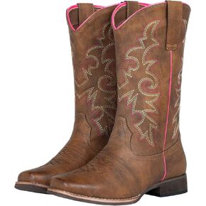 SheSole Cowboy Boots for Women Square Toe Cowgirl Boots Wide Calf Western Boots