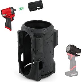 49-16-2563 Stubby Impact Driver Protective Boot for Milwaukee M12 1/2 and 3/8 Impact Driver Protective Boot for 2562-20 2563-20 2563P-20 Wrench Black Accessories