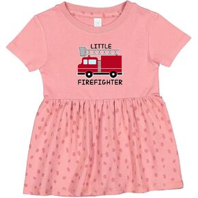 inktastic Red Fire Little Firefighter Infant Dress