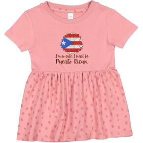 inktastic I'm So Cute, I Must Be Puerto Rican Sunflower Infant Dress