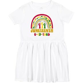 inktastic Juneteenth 6-19-1865 Rainbow Toddler Dress