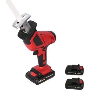 20-V Reciprocating Saw Max Lithium-Ion Cordless Reciprocating Saw, w/2 Batteries, One Hand Compact Reciprocating Saw kit w/Blades and Tool Case, for Outdoor Pruning, Wood, Plastic, Bone