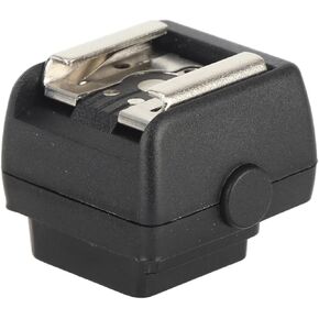 Hot Shoe Adapter for Flash Camera, Comfortable and Portable Flash Converter, Connection for Flashlight and Camera, Ideal for Photography Enthusiasten