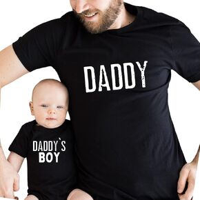 Daddys Boy, Matching Shirts For Father And Newborn Son, Daddy And Son Matching Outfits, Cute Dad And Son Matching Shirts, First Fathers Day Gifts From Baby Boy, Toddler.