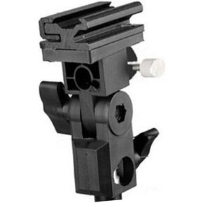 Flash Bracket Mount for DSLR Cameras Lightweight Swivel Light Stand Holder with Angle Camera Flash Mount for Umbrellas and Accessories