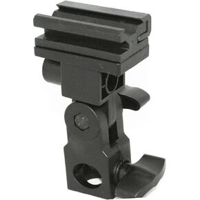 POPETPOP Plastic Flash Bracket Mount for DSLR Camera Angle Swivel Light Stand Holder for Flash Umbrella and Accessories