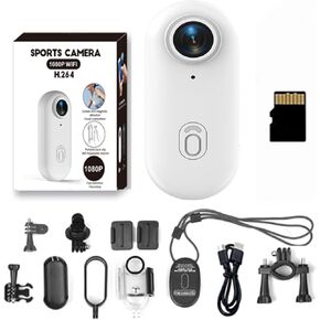 Gosnap 4k Thumb Action Camera,I3 4k Thumb Action Camera,Stallionframes 4kMini Handsfree,K gosnapthumb Necklace,Motiontrail Body Cameras,gosnap Body Cameras Audio Video Record (Blac-4K-No Card)