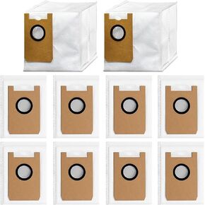 Replacement Disposable 2.5in Dust Bag Only Compatible with Loorow AT800 3-in-1 Robot Vacuum bags (10 Pack)