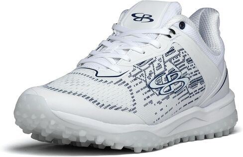Boombah Viper Pureknit Women's Turf Shoes - White Out - Multiple Color Options - Multiple Sizes in Kuwait