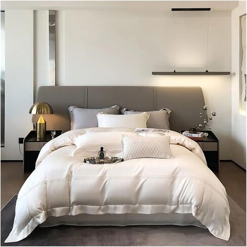 Bed Four Pieces Set Premium Minimalist Bedding Set Color Chic Frame Patchwork Duvet Cover Sheet Pillowcase 4 Piece Set(5,Double 200X200CM4PCS-FLAT Bed Sheet) in Kuwait