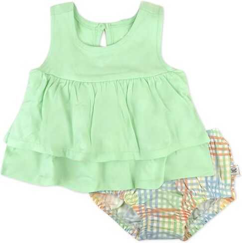 HonestBaby baby-girls Multipack Dress & Diaper Cover 100% Organic Cotton for Infant Baby and Toddler Boys, Girls, Unisex in Saudi Arabia