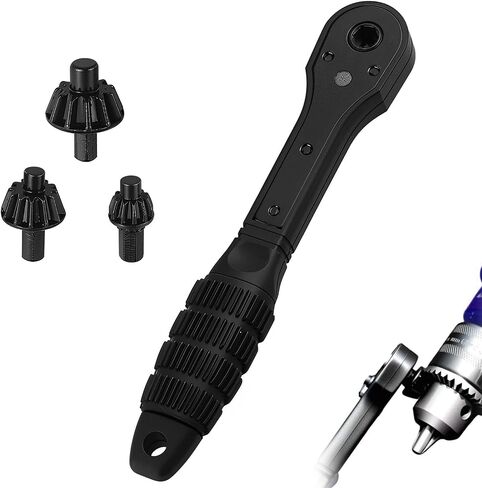 وجع مفتاح Chuck 2-in-1 في -1 ، مفتاح مفتاح الرأس المزدوج العالمي ، مقبض غير قابل للانزلاق ، متوافق مع معظم التدريبات الكهربائية وأدوات الطاقة in Saudi Arabia