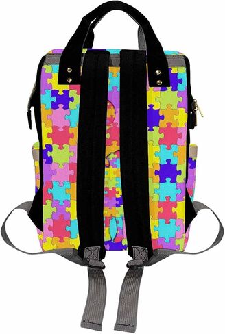 Custom Diaper Bag with Name,Personalized Diaper Bag Backpack &Insulated Water Bottle Mother Gift for Boys Girls,Baby Travel Bag Nursing Diaper Mommy Backpack with Adjustable Shoulder Straps Nappy Bag in Saudi Arabia