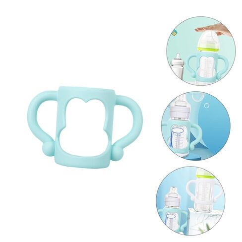 Milisten 2pcs مقبض سيليكون مقبض زجاجة التغذية زجاجة قبضة الزجاجة مقبض زجاجة مقبض لزجاجة الحليب زجاجة تغذية الزجاجة مقبض أبيض in Saudi Arabia