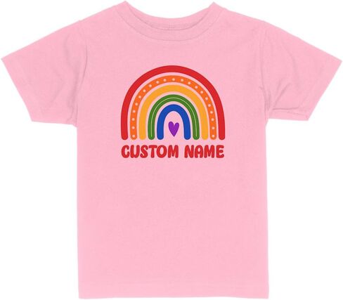 قوس قوس قزح مخصص اسم Toddler Kids T-Shirt in Kuwait