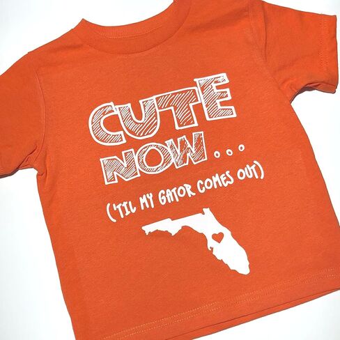 Toddler Florida T-Shirt 'til my gator يخرج Kids State Shirt Top Pick Color 2T-6T in Kuwait