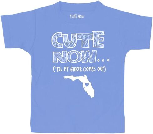 Toddler Florida T-Shirt 'til my gator يخرج Kids State Shirt Top Pick Color 2T-6T in Kuwait