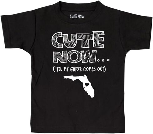 Toddler Florida T-Shirt 'til my gator يخرج Kids State Shirt Top Pick Color 2T-6T in Kuwait