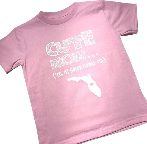 Toddler Florida T-Shirt 'til my gator يخرج Kids State Shirt Top Pick Color 2T-6T in Kuwait