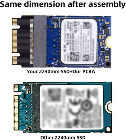 chenyang M.2 22x30mm to 22x80mm NVME M-Key NGFF Extension SSD Upgrade Adapter Compatible with ROG Flow X13 Gamings Laptop in Saudi Arabia