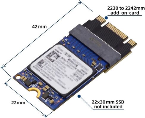 chenyang M.2 22x30mm to 22x80mm NVME M-Key NGFF Extension SSD Upgrade Adapter Compatible with ROG Flow X13 Gamings Laptop in Saudi Arabia