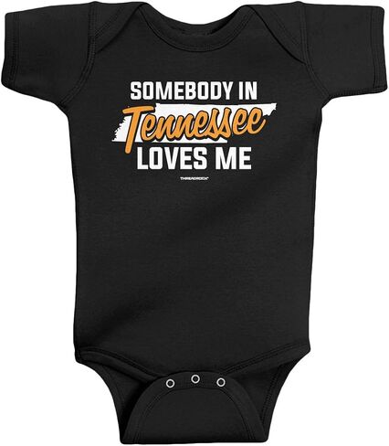 Threadrock Unisex Baby Somebody in Tennessee Loves Me Bodysuit in Kuwait