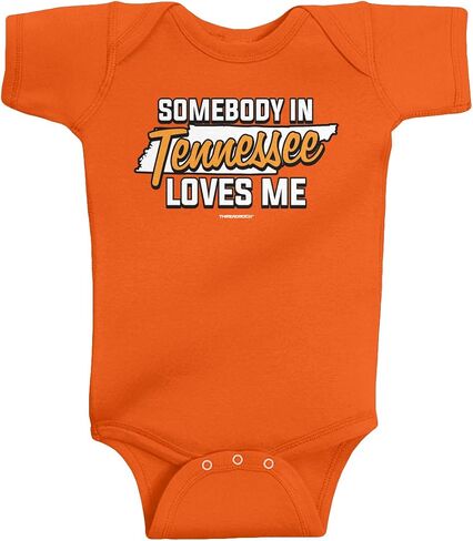 Threadrock Unisex Baby Somebody in Tennessee Loves Me Bodysuit in Kuwait