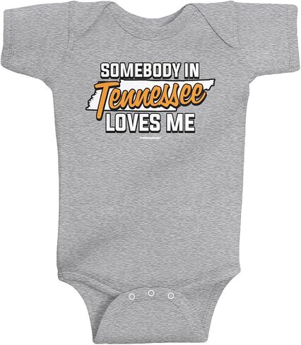 Threadrock Unisex Baby Somebody in Tennessee Loves Me Bodysuit in Kuwait