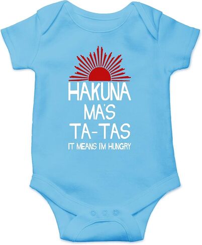CBTWEAR HAKUNA MA'S TA -TAS - فتاة حديثي الولادة مضحكة أو ملابس صبي - رضيع لطيف من قطعة واحدة in Kuwait