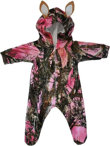 Huntsie Fleece Onesie مع Hood - Camo Hoodie مع Antlers in Kuwait
