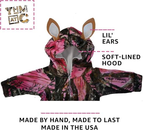 Huntsie Fleece Onesie مع Hood - Camo Hoodie مع Antlers in Kuwait