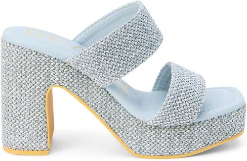 شاطئ من Matisse Womens Gem Platform Block Casual Sandals Casual High Heel 3 "& Up - Blue in Kuwait