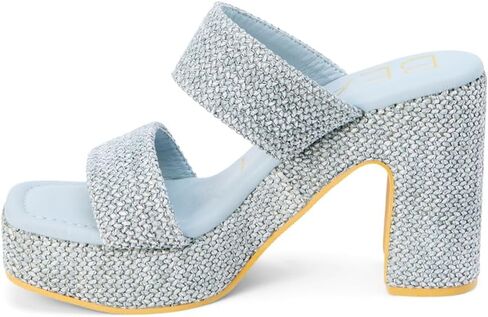 شاطئ من Matisse Womens Gem Platform Block Casual Sandals Casual High Heel 3 "& Up - Blue in Kuwait