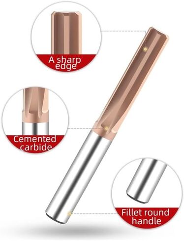 آلة كربيد Reamer Tungsten Steel Reamer Groove Reamer 2-3.5mm H7 الصلب الصلب CNC Cutter (مستقيم غير مصقول ، 18x100) in Saudi Arabia