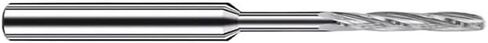 Carbide Drilling Tool Machine CNC Spiral Flute External Cooling Reamer PRO for Aluminum Diameter 3.4-3.95(3.66xD4x15x25x50-4T) in Saudi Arabia